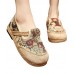 Little bear Cotton Linen Flat Shoes